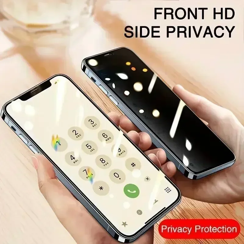 Vivo Y28 - 3개입 프라이버시 방지 스파이 방지 강화유리