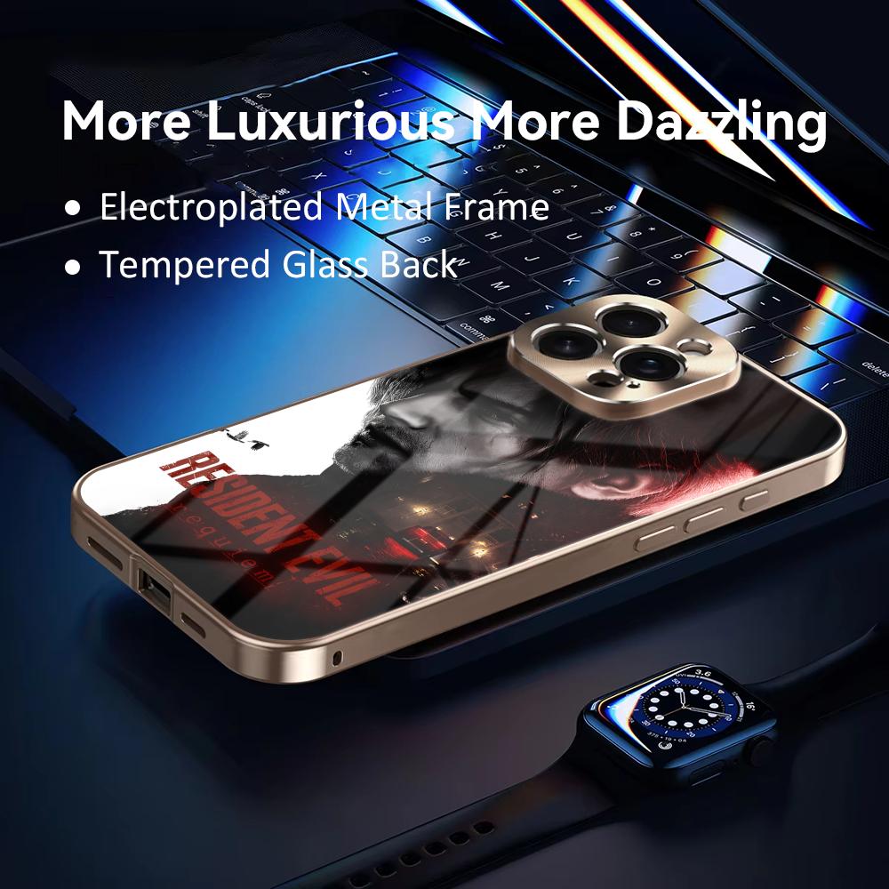 게임 R-레지던트 이블 9 폰 케이스 전기도금 메탈 범 - Apple Iphone 15 Pro Max 리뷰 및 가격